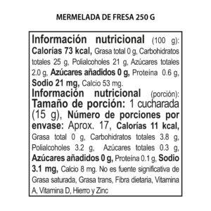 Mermelada de Fresa 250 g - Imagen 2