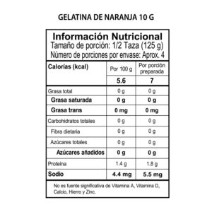 Gelatina de Naranja x 10 g - Imagen 2