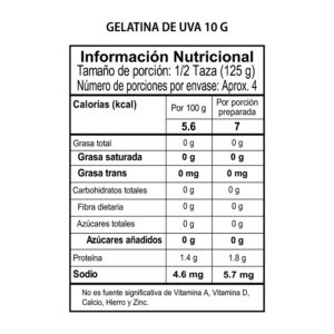 Gelatina de Uva x 10 g - Imagen 2